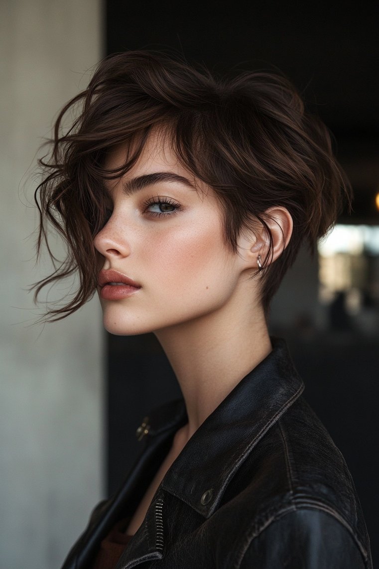 Edgy Brown Fade