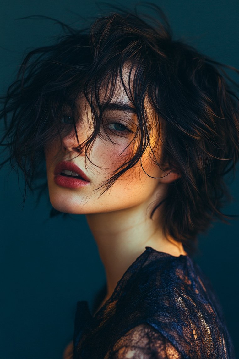 Edgy Messy Crop