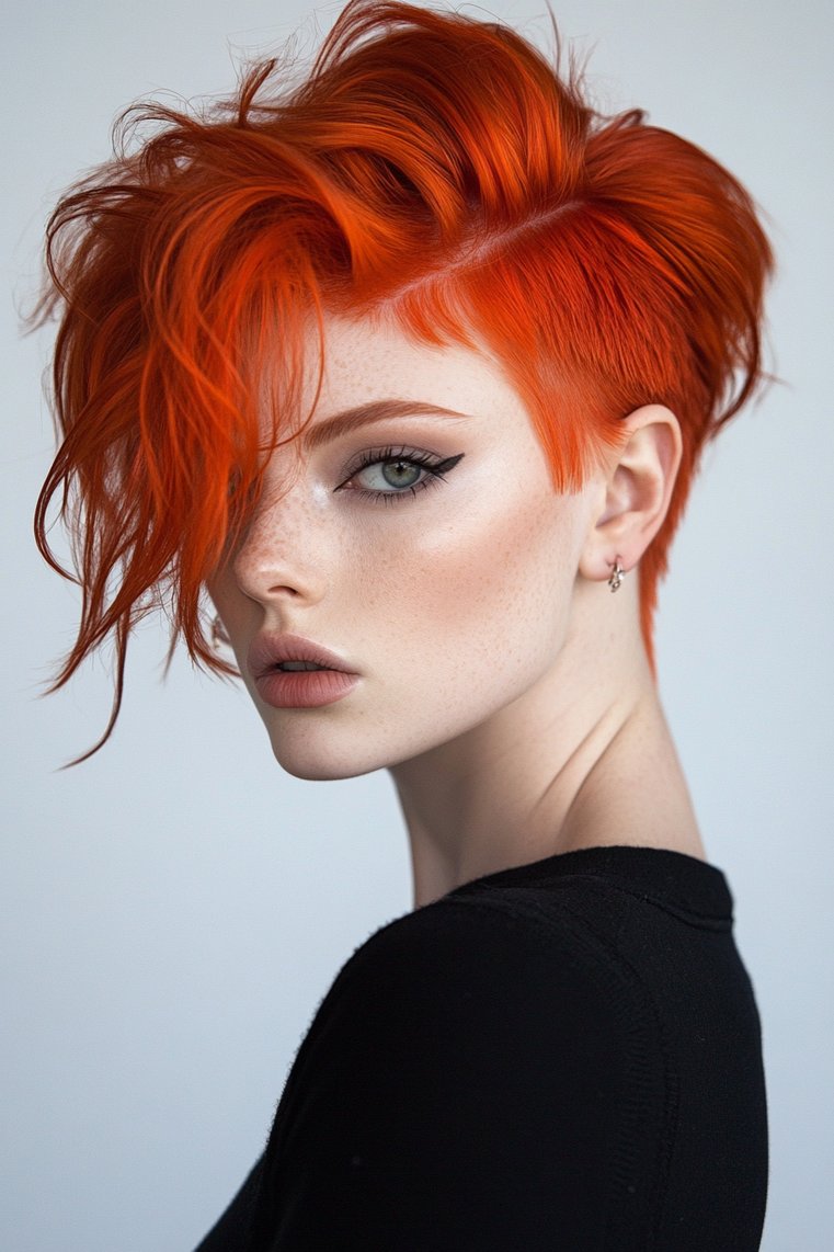 Edgy Red Side Shave