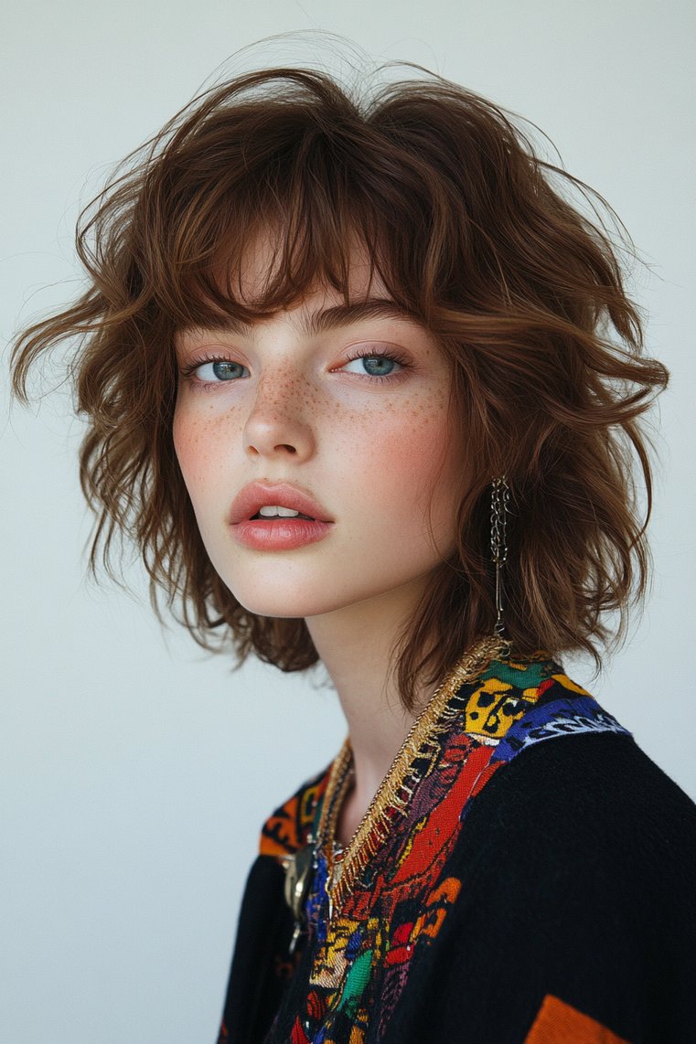 Edgy Textured Shag