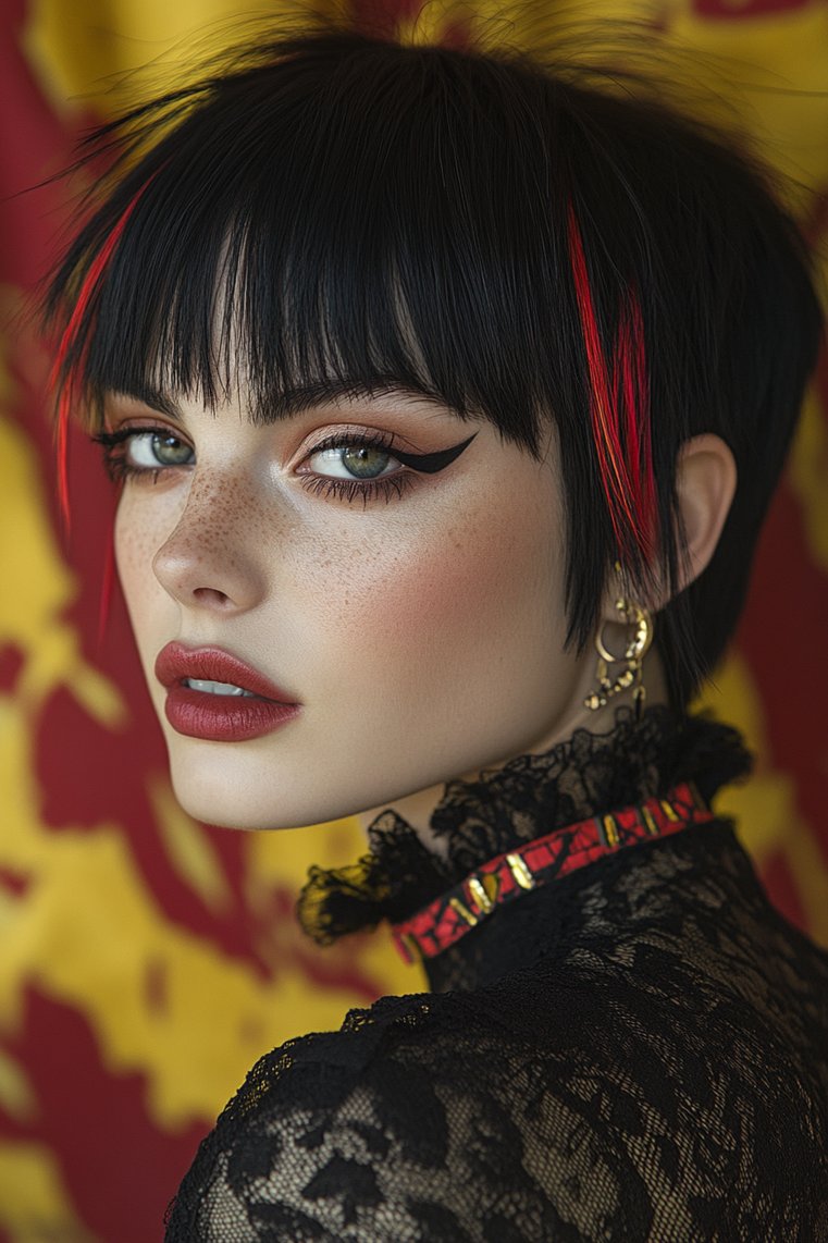 Edgy Undercut With Micro Bangs