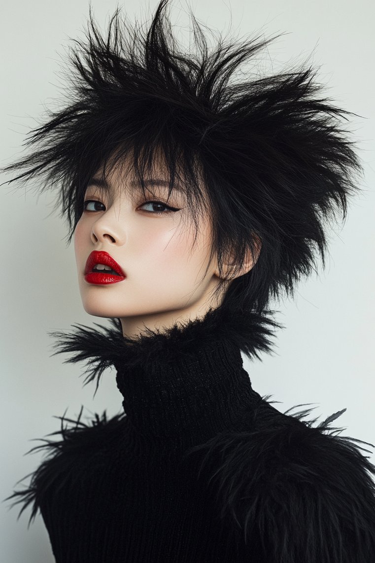 Edgy Wolf Cut With Razor Cut Ends