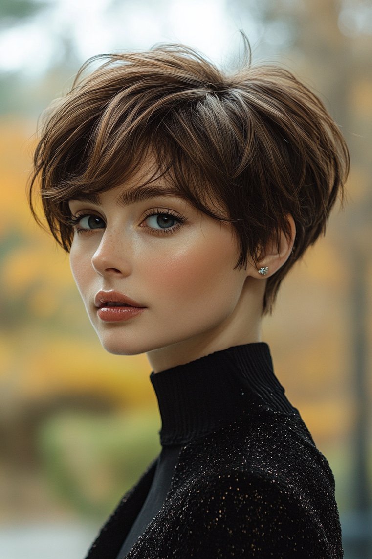 Elegant Pixie With Nape Undercut