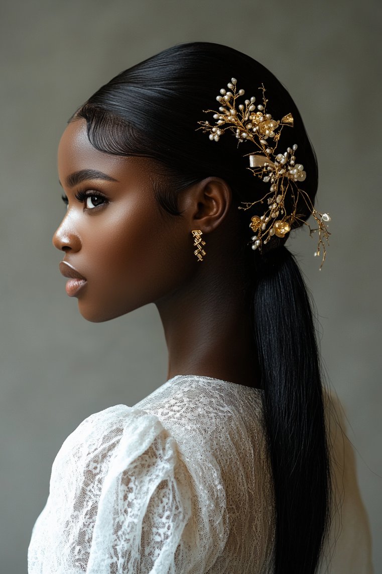Elegant Ponytail With Accessories