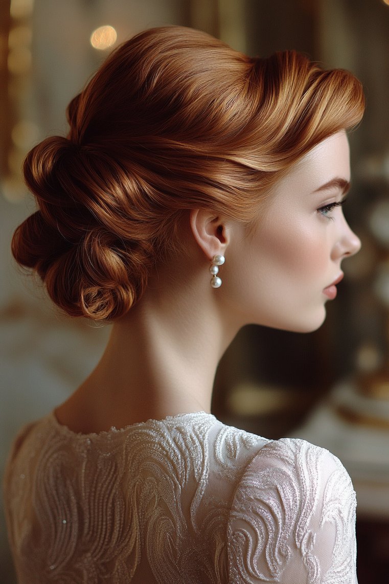 Elegant Updo With Finger Waves