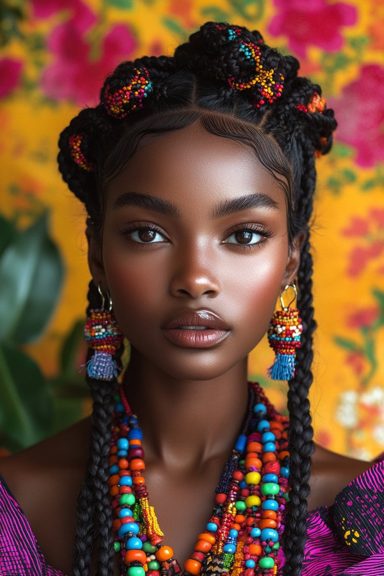 Ethnic-Inspired Cornrow Styles