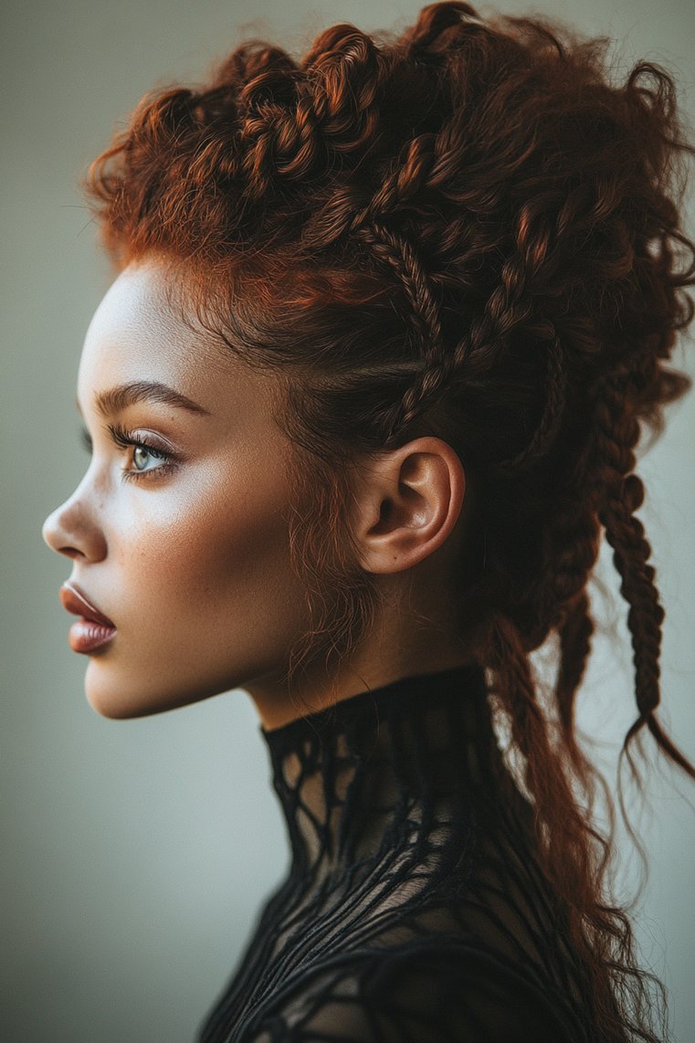 Faux Hawk With Braids