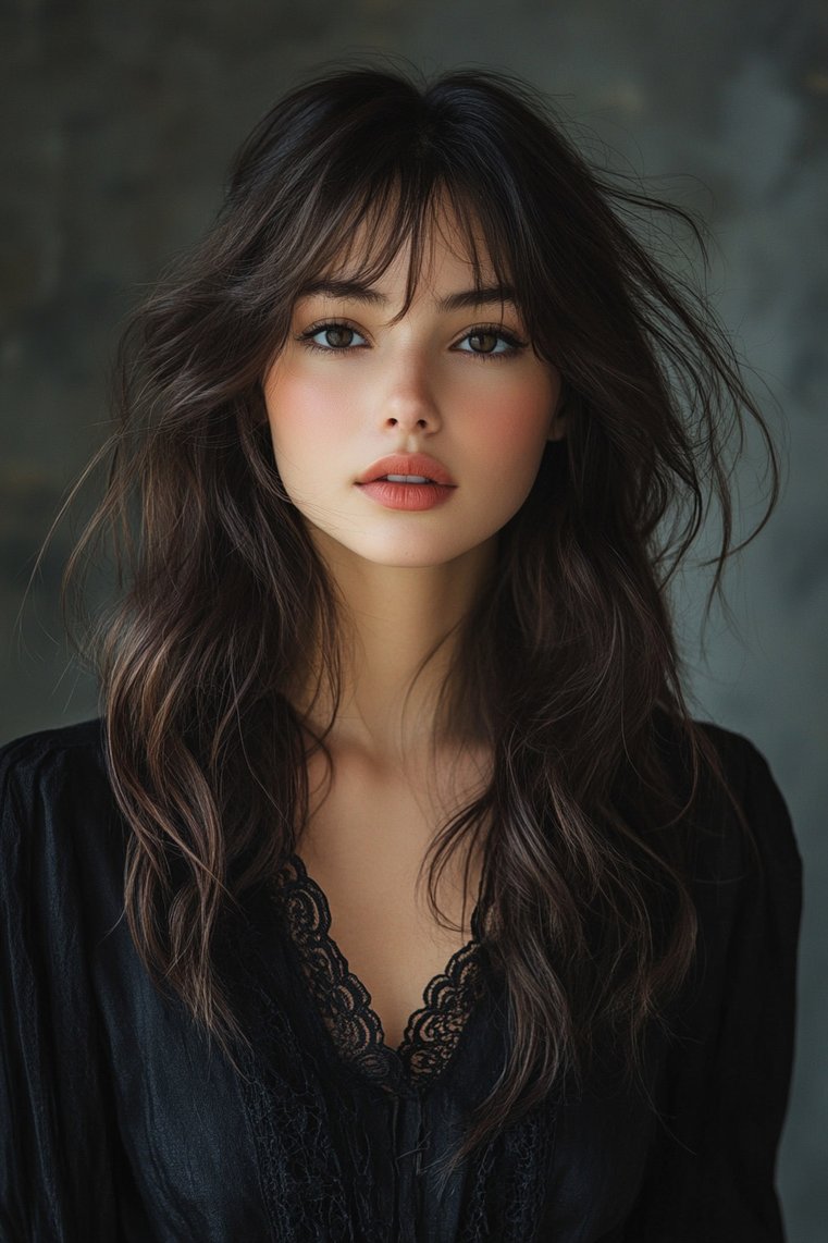Feathered Hairstyle for Fine Hair