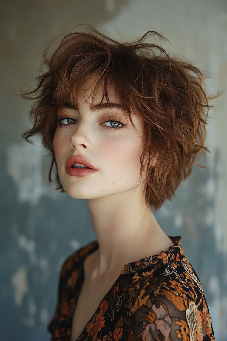 Feathered Pixie With Textured Fringe