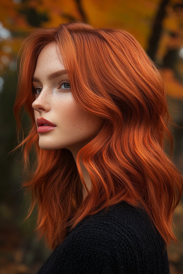 Fiery Burgundy With Red Undertones