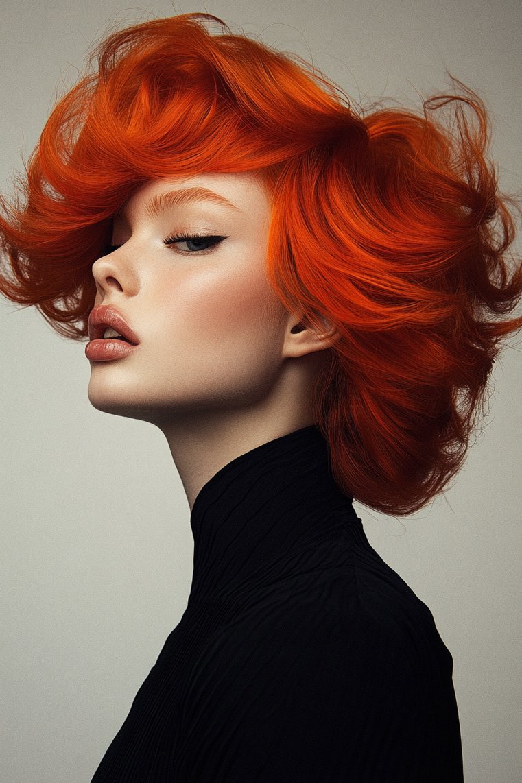 Fiery Red Tapered Cut