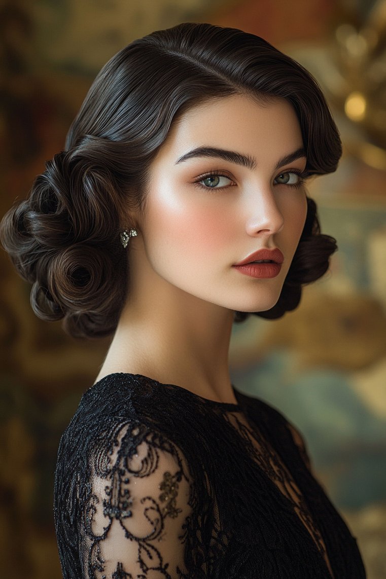 Finger Waves With Curls