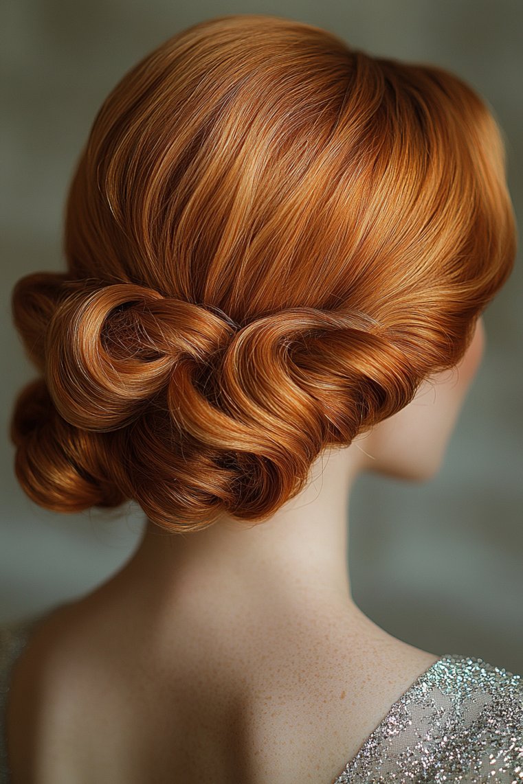 Finger Waves With Glitter