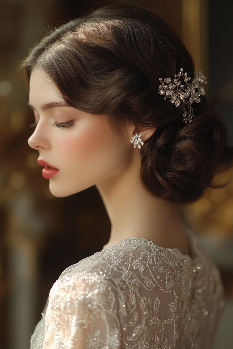 Finger Waves With Hair Accessories
