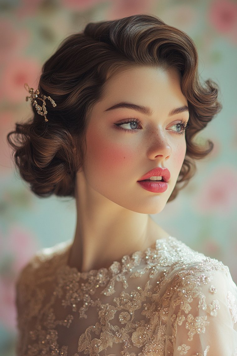 Finger Waves With a Bouffant
