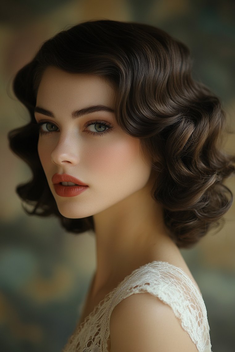 Finger Waves With a Deep Side Part