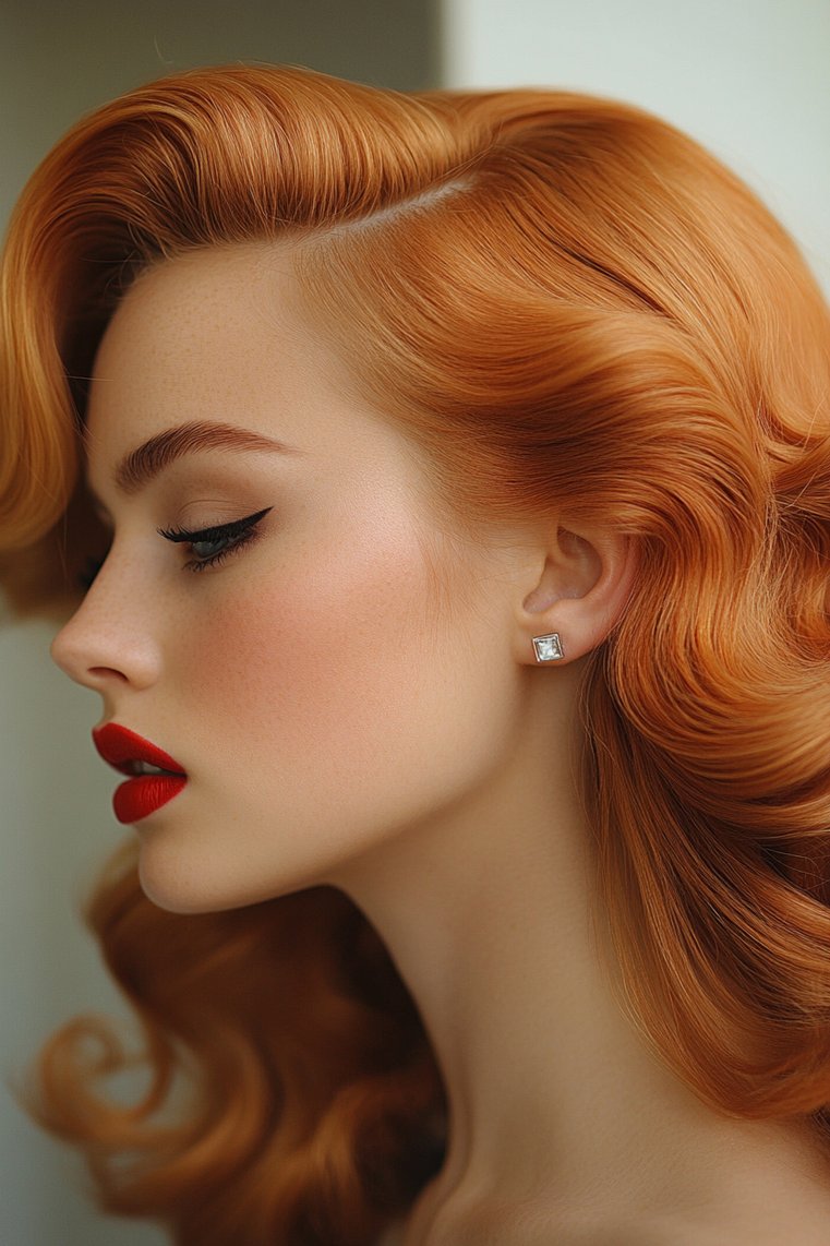 Finger Waves With a Shiny Finish