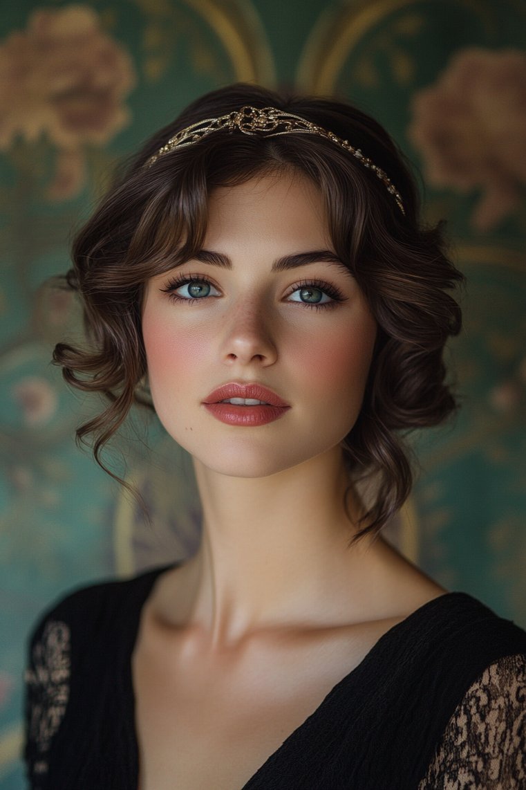 Finger Waves With a Vintage Headband