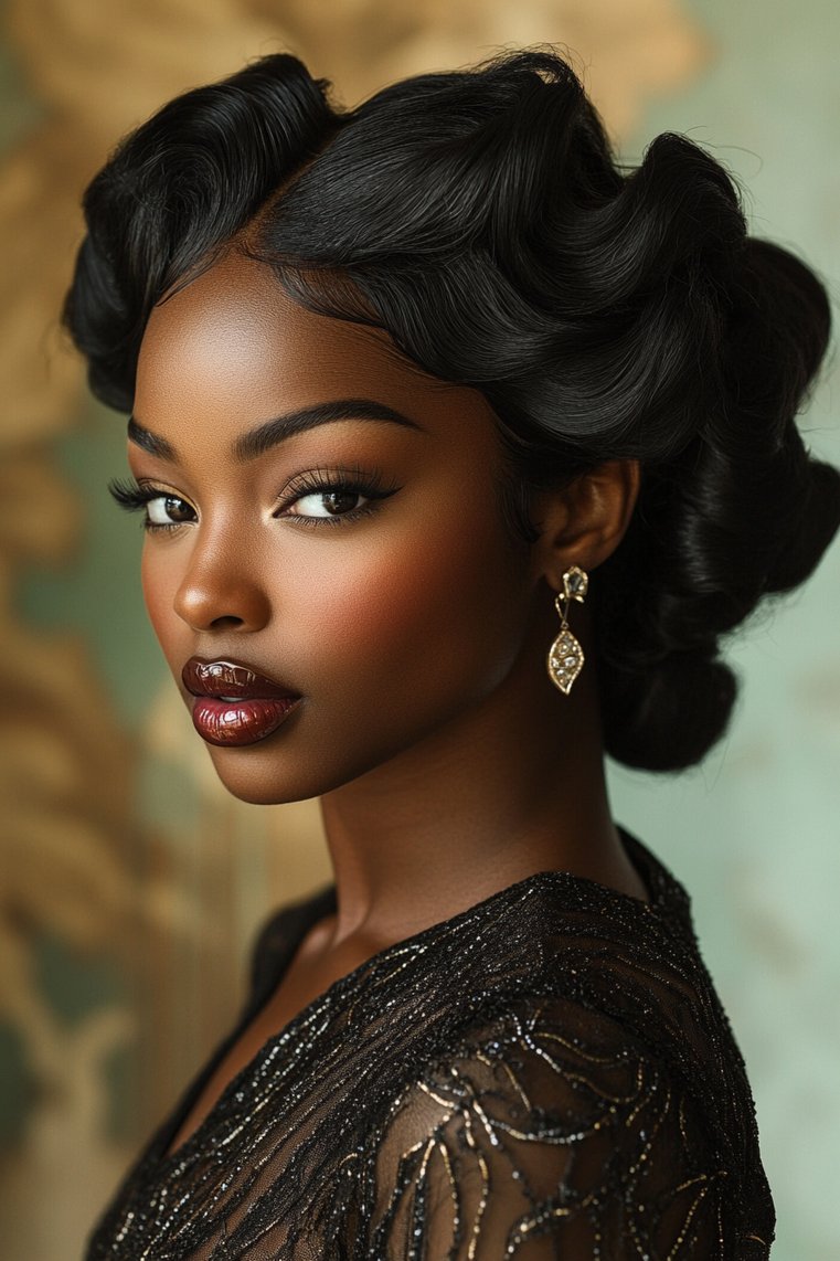 Finger Waves for Natural Hair