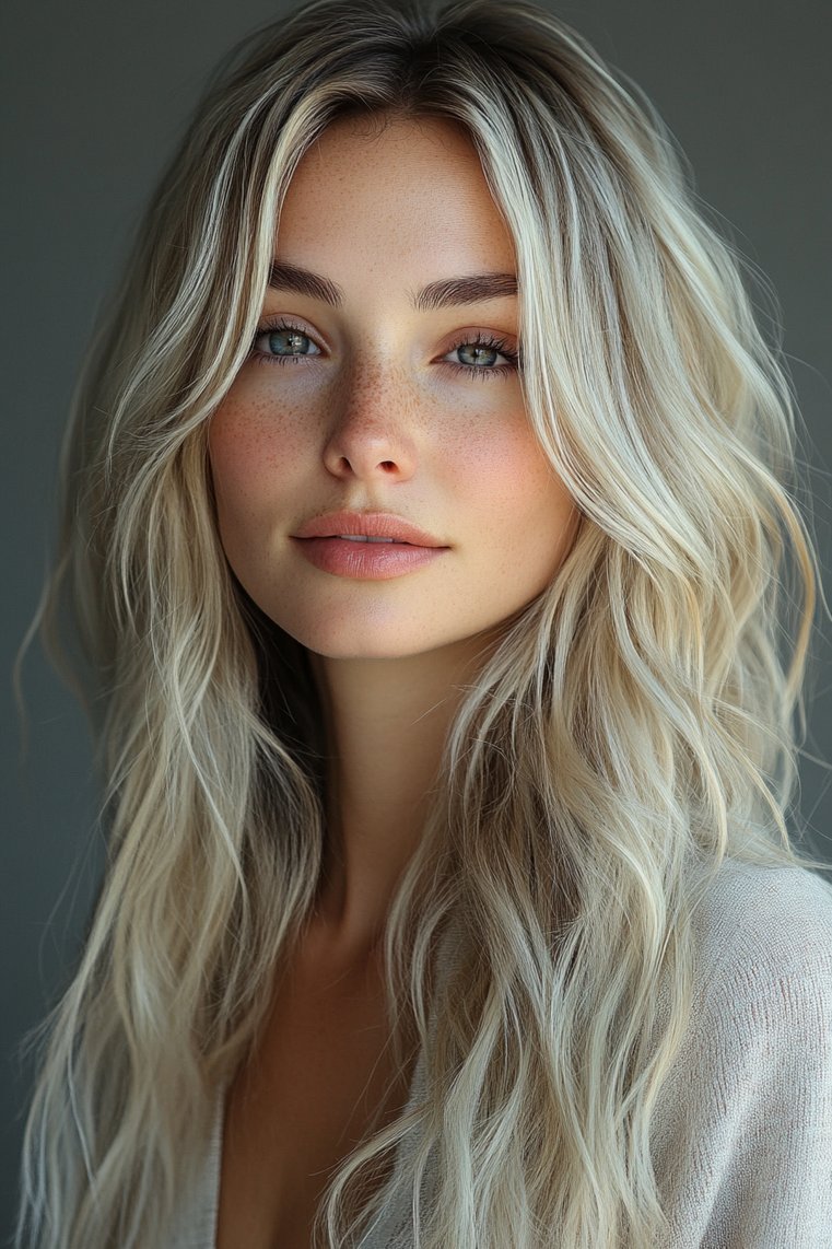 Frosted Blonde Highlights for Cool Skin