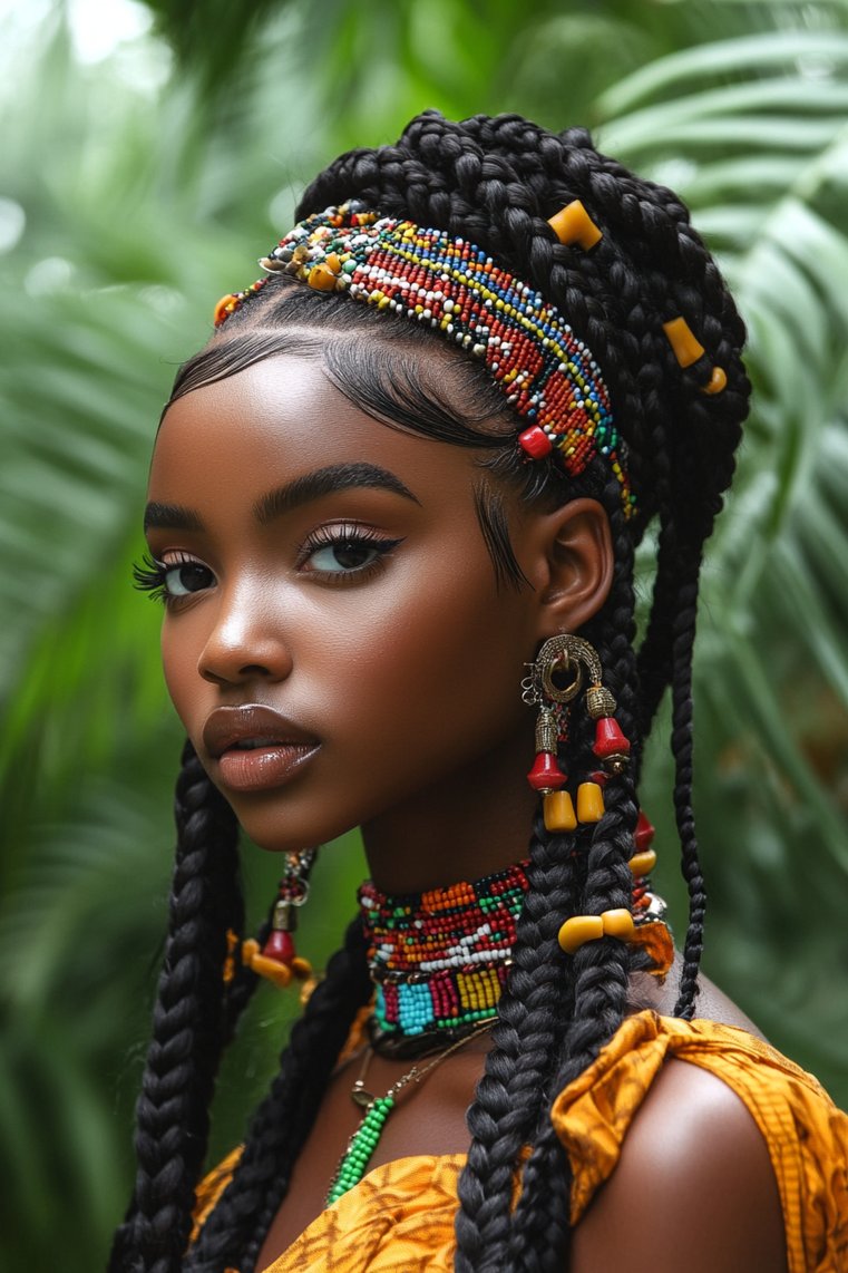 Fulani Braids With a Headband
