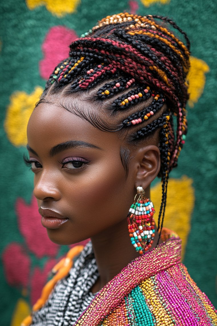 Fulani Braids With a Mohawk