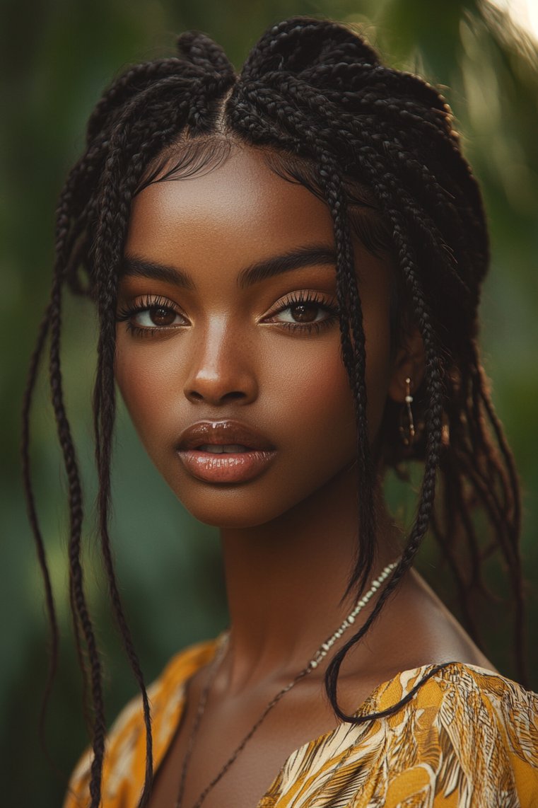 Fulani Braids and Loose Waves