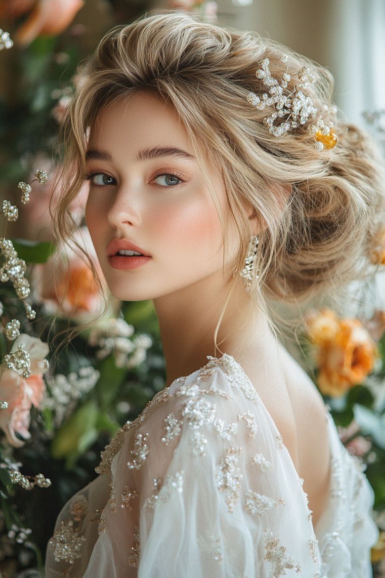 Glamorous Hollywood Waves Updo