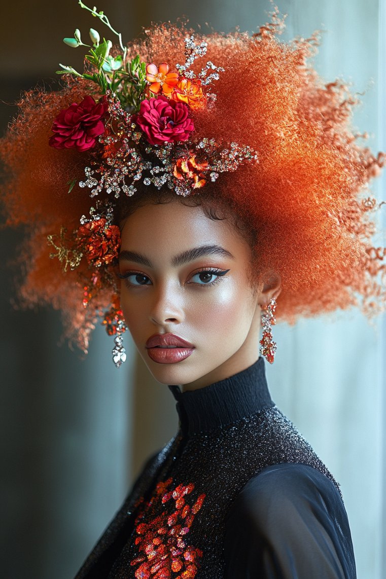 Glamorous Mohawk With Curls