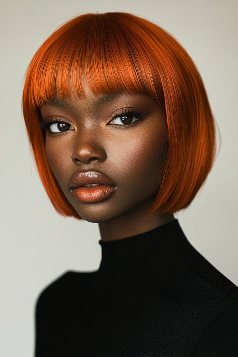 Glamorous Red Bob