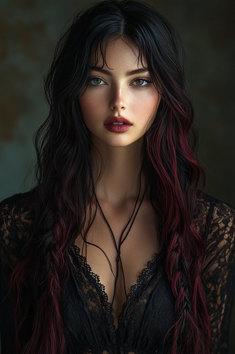 Gothic-Inspired Dark Locks