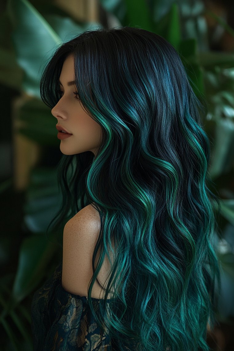 Green Highlights for a Bold Statement