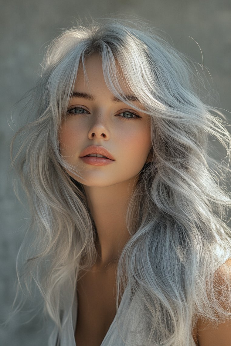 Grey Highlights With Copper Undertones
