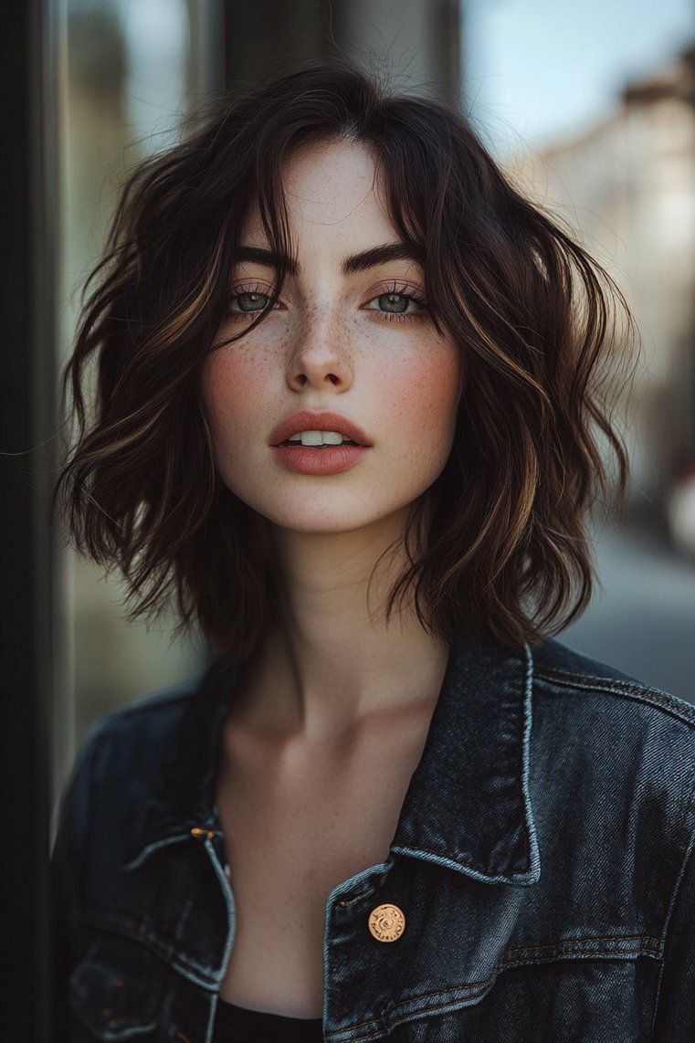 Grunge-Inspired Chin-Length Cut