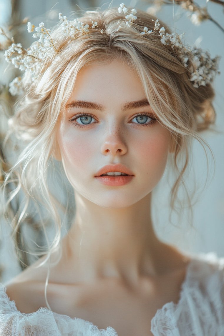 Half-Up Braided Crown