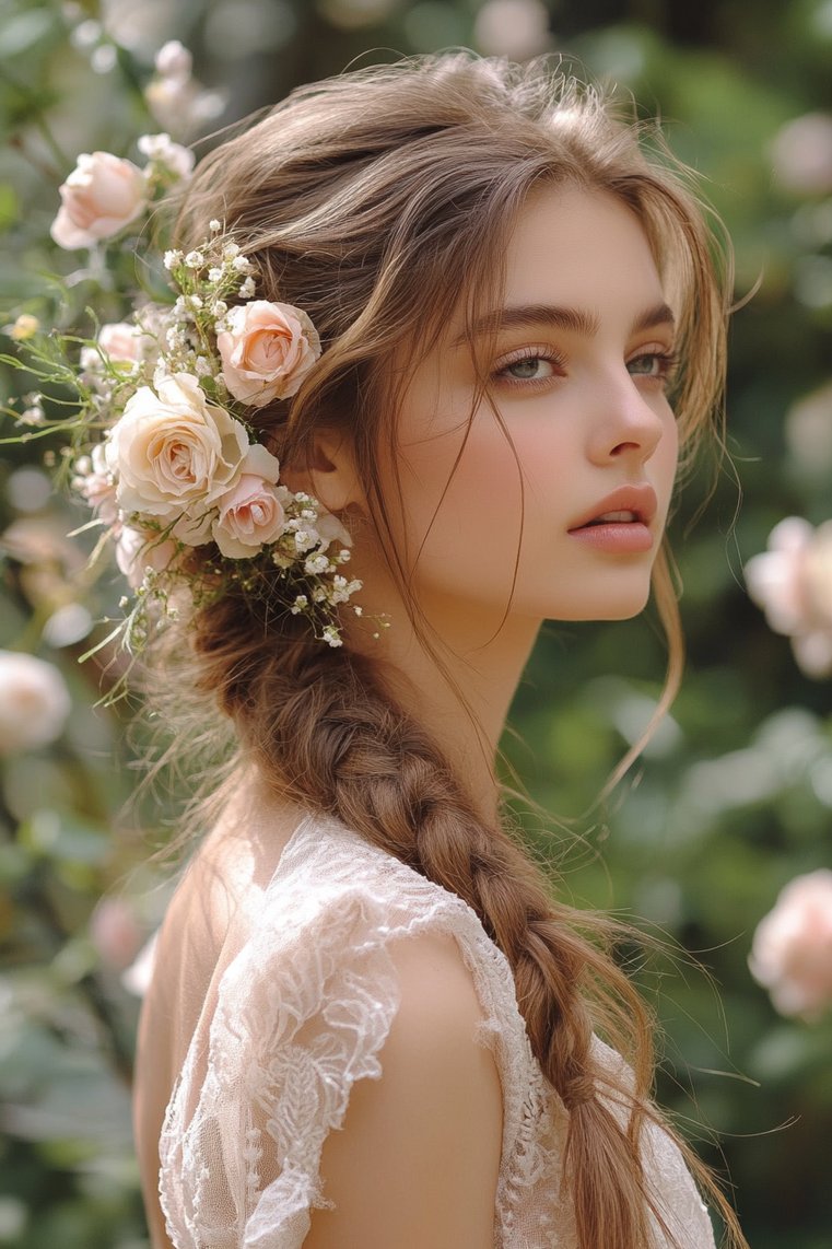 Half-Up Braided Style