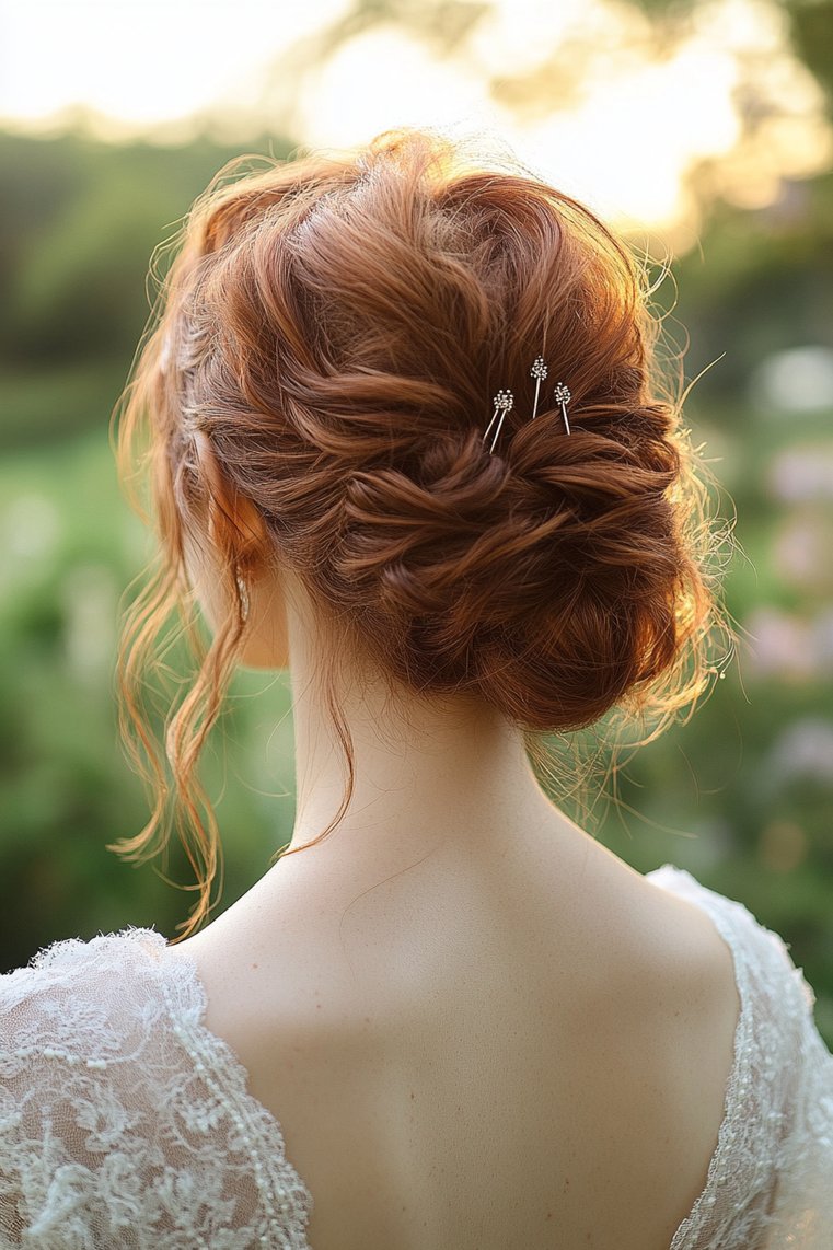 Half-Up Messy Bun