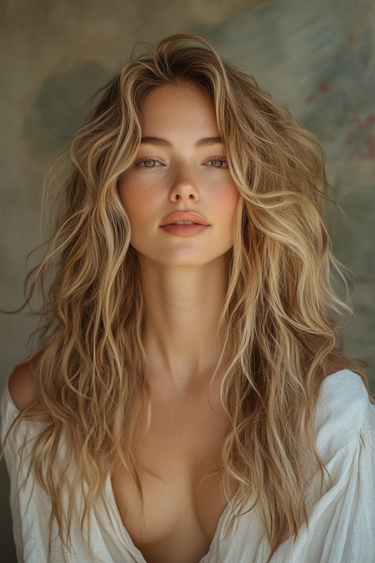 High Bun With Loose Strands