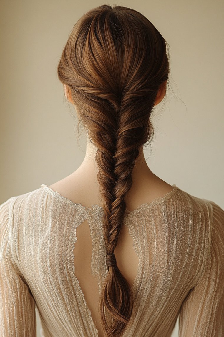 High Ponytail With a Plait