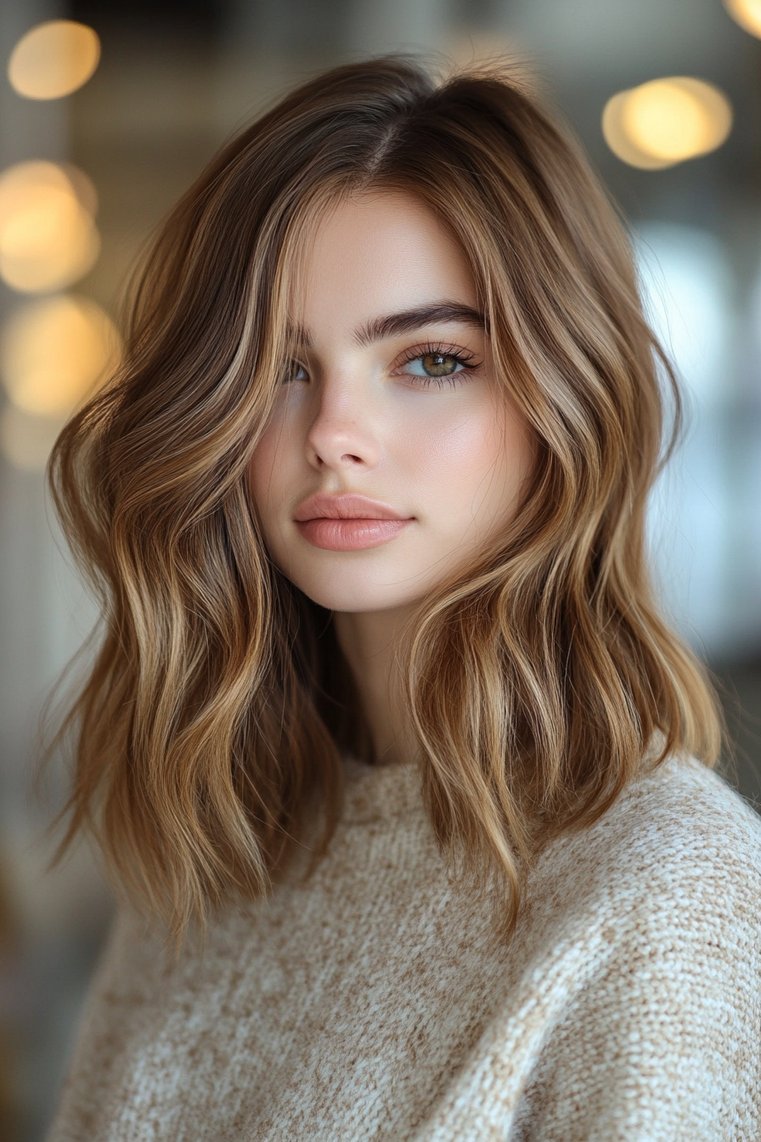 Highlighted Long Bob