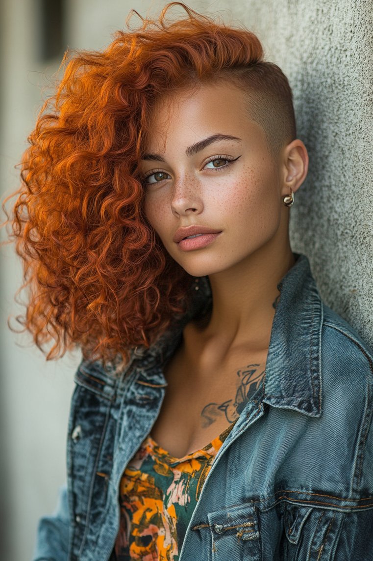Hipster Curly Undercut