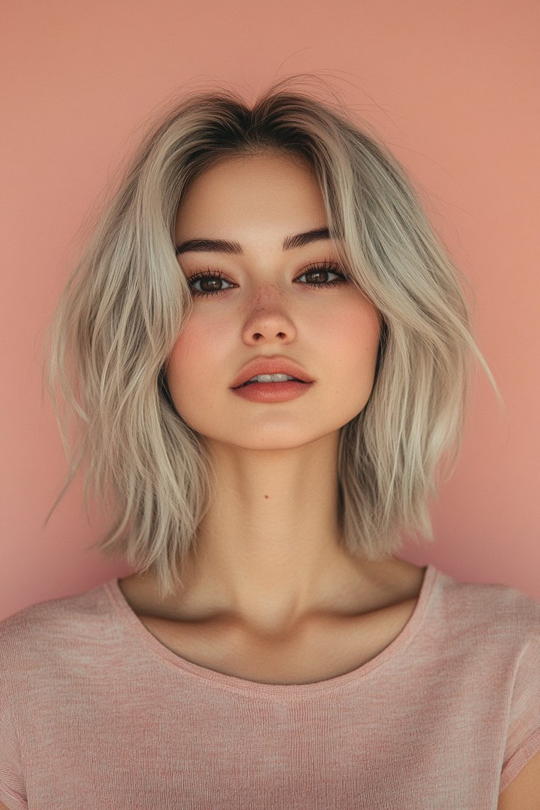 Honey Blonde to Ash Grey Ombre
