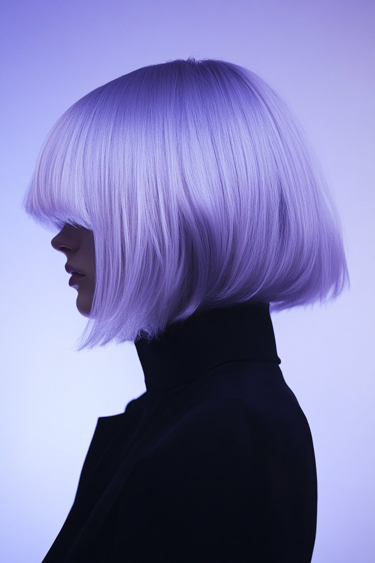Icy Lavender Highlights
