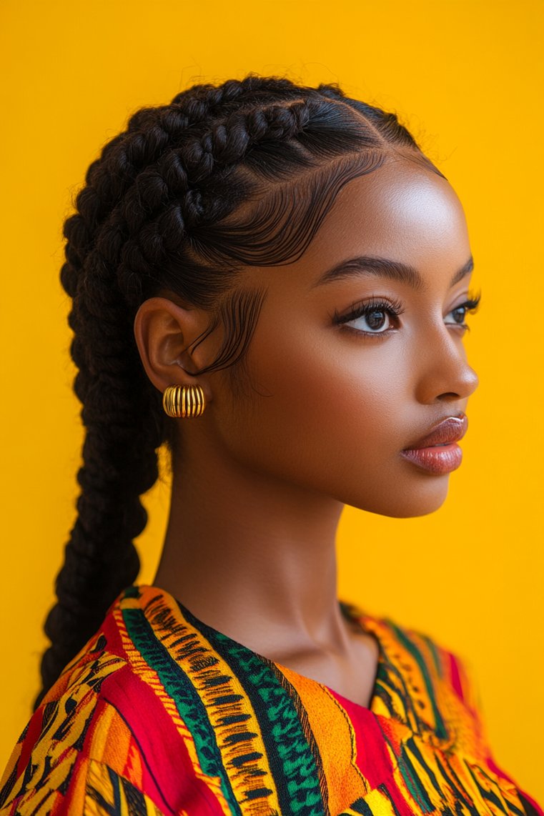 Infinity Cornrow Design
