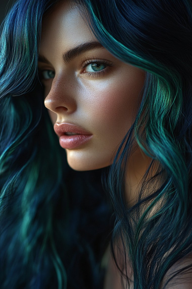 Jewel-Toned Highlights for a Luxurious Feel