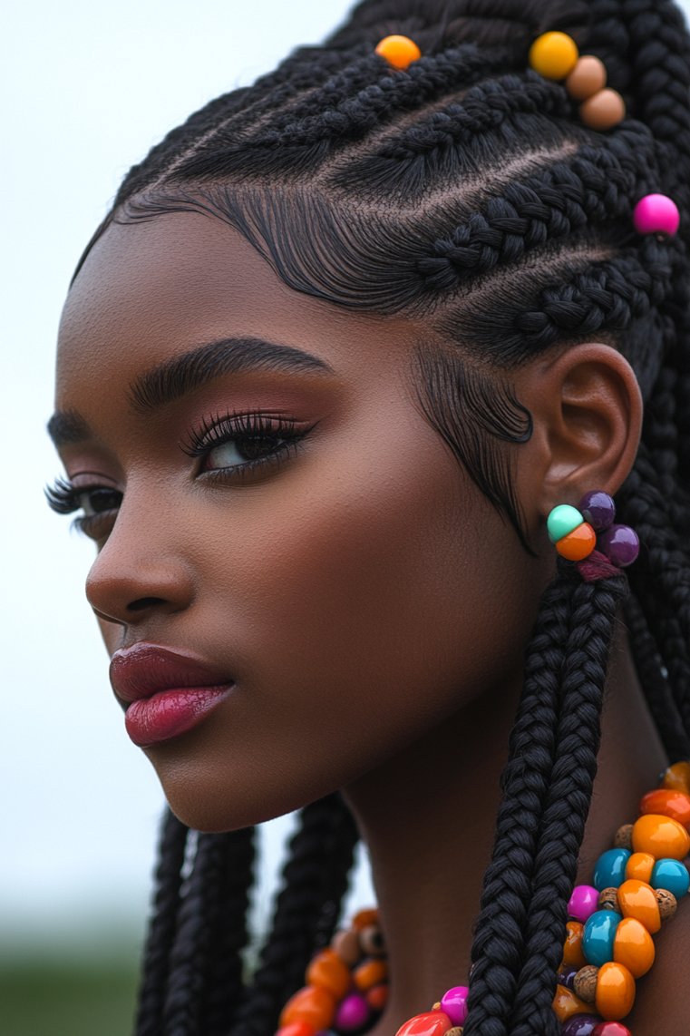 Jumbo Cornrow Styles