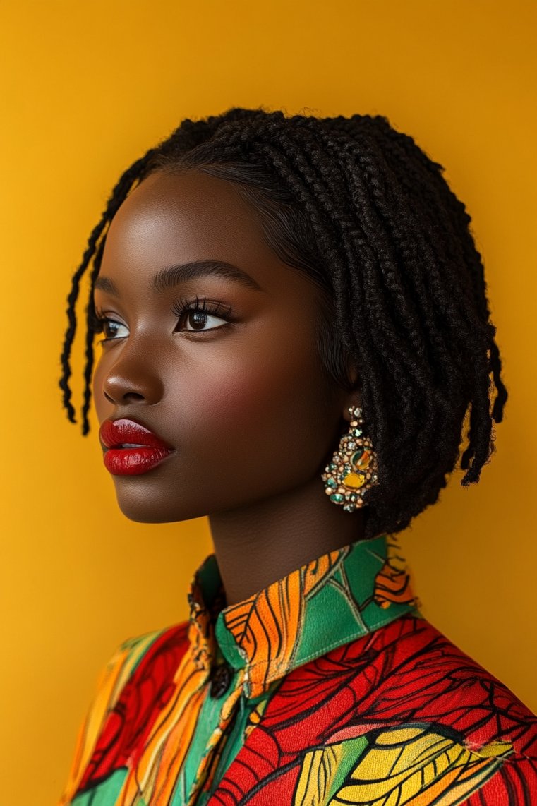 Layered Bob With Dreads