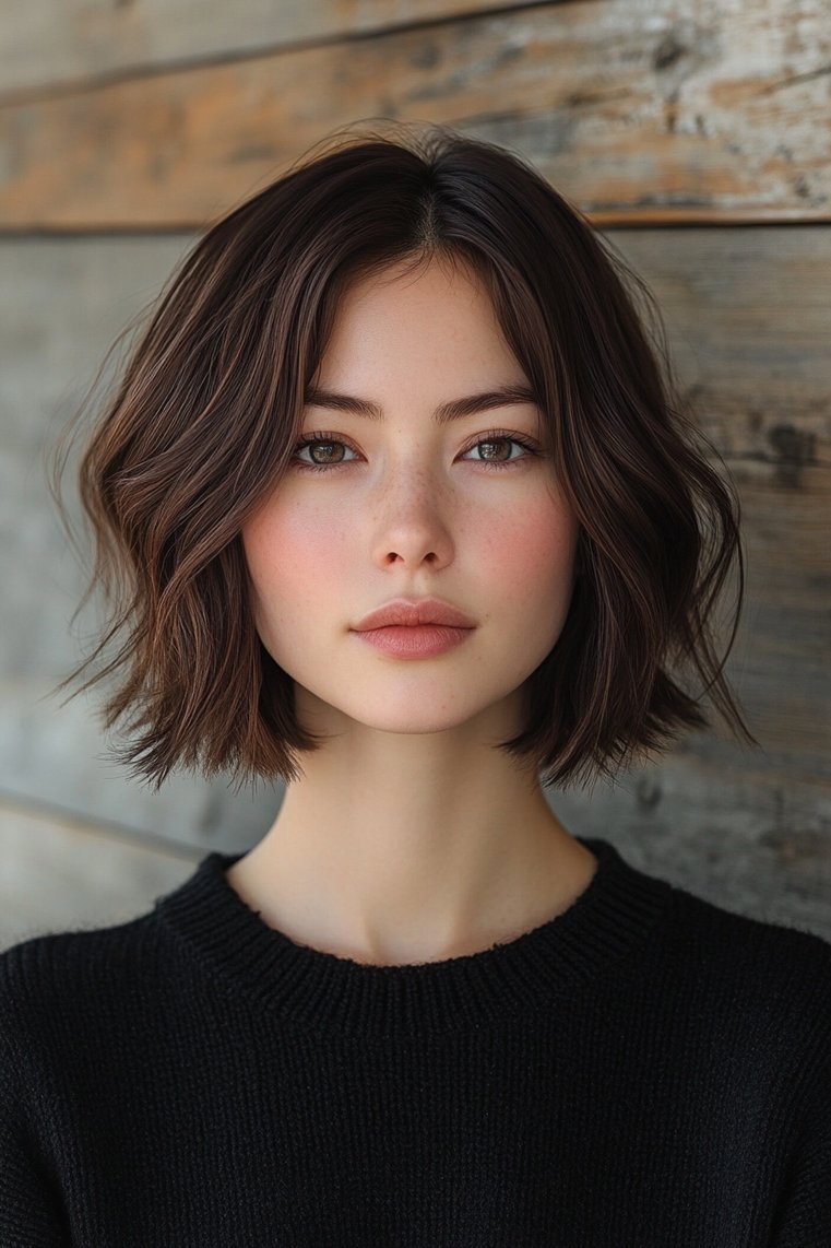 Layered Bob With Face-Framing Strands