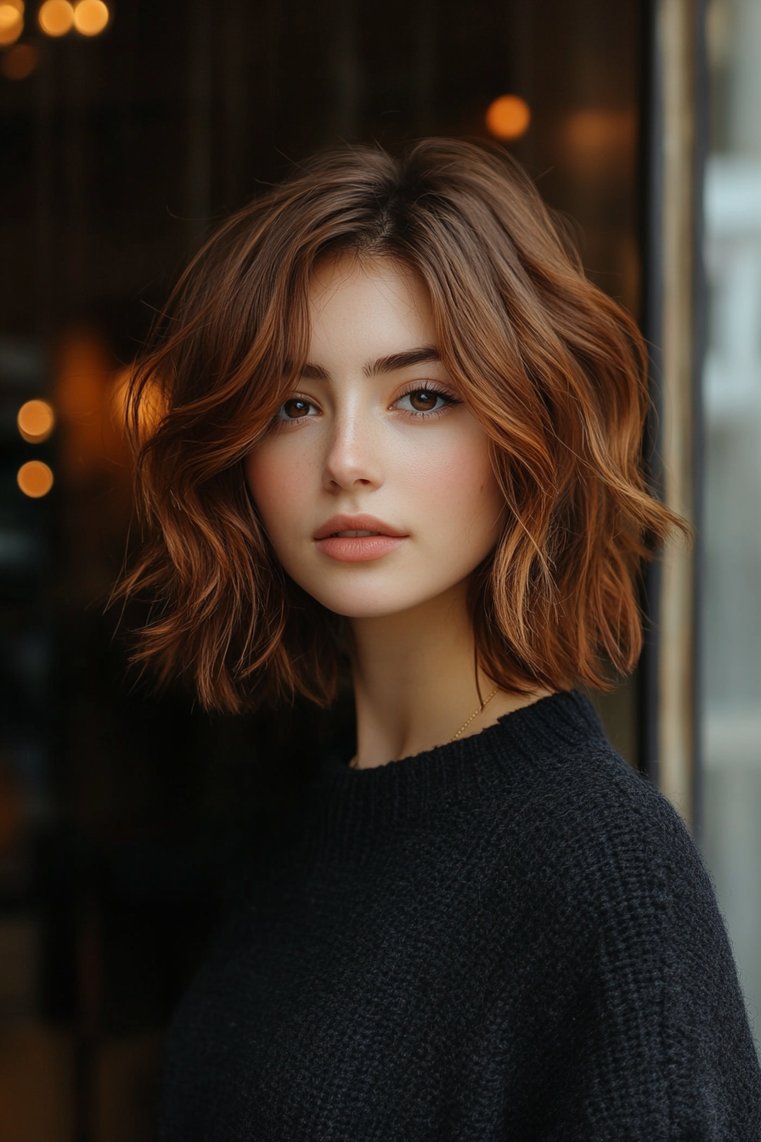 Layered Bob With Soft Waves