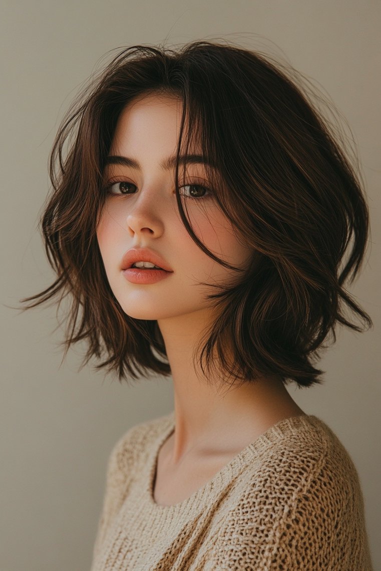 Layered Bob With a Twist